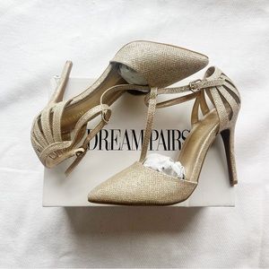 Dream Pairs Glitter Heels gold size 7.5 New in Box